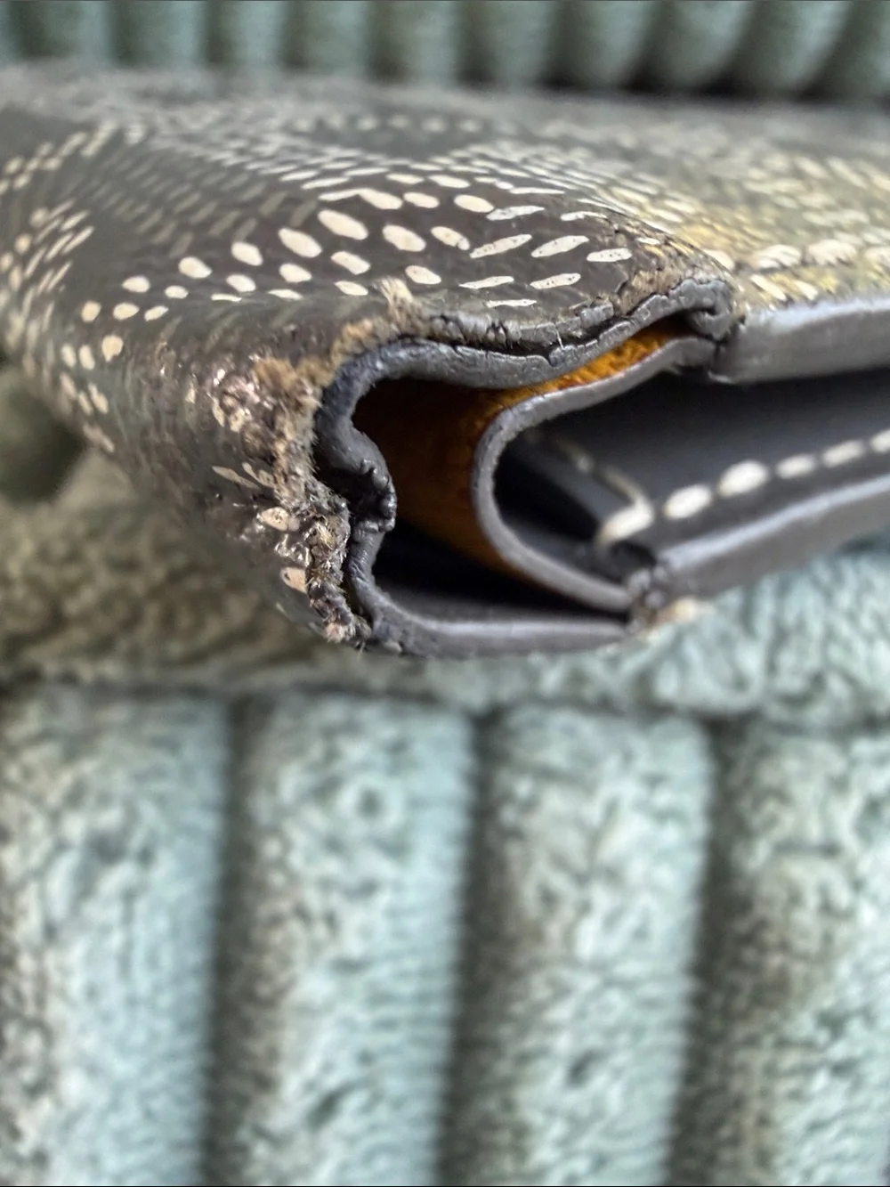 Goyard Gray Chevron Bifold Wallet